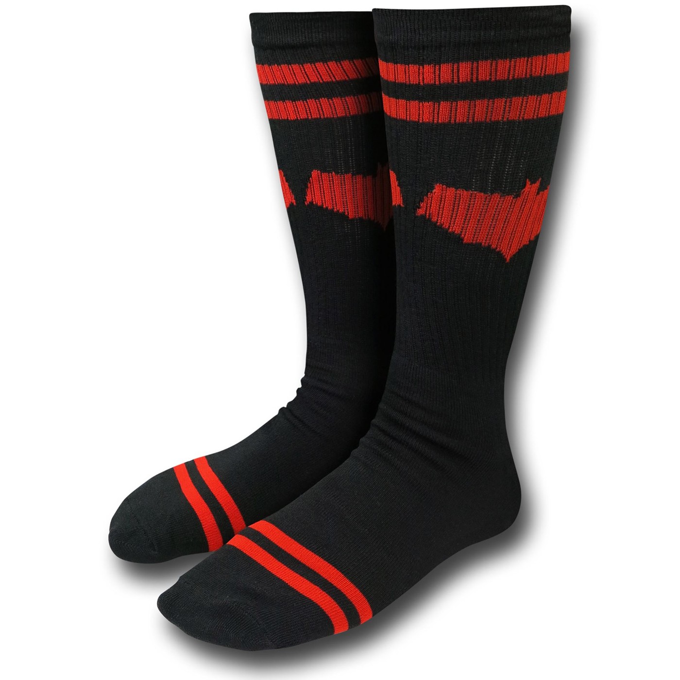Red Hood Symbol Crew Socks, Black