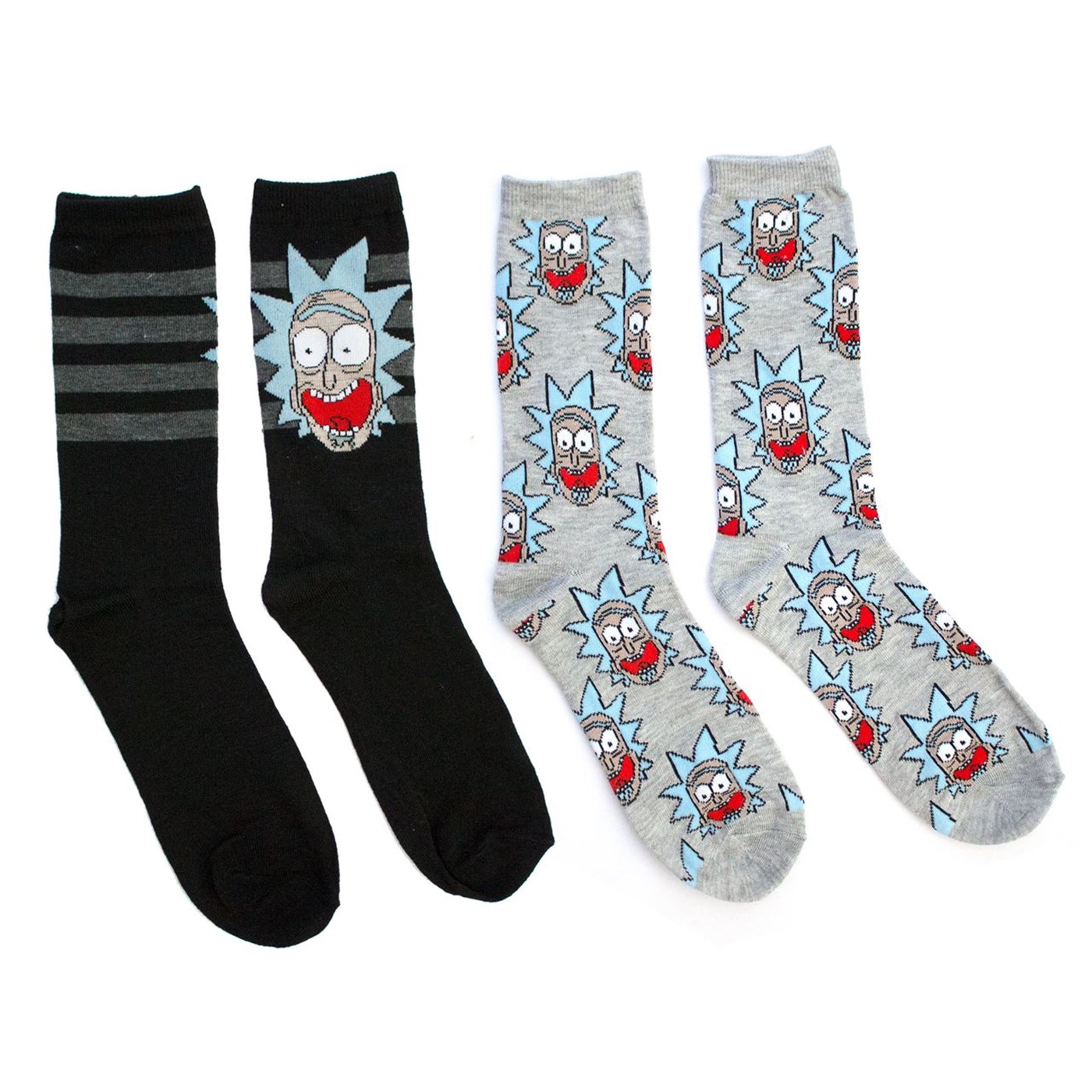 Rick And Morty Wubba Lubba Dub-Dub Crew Socks 2-Pack