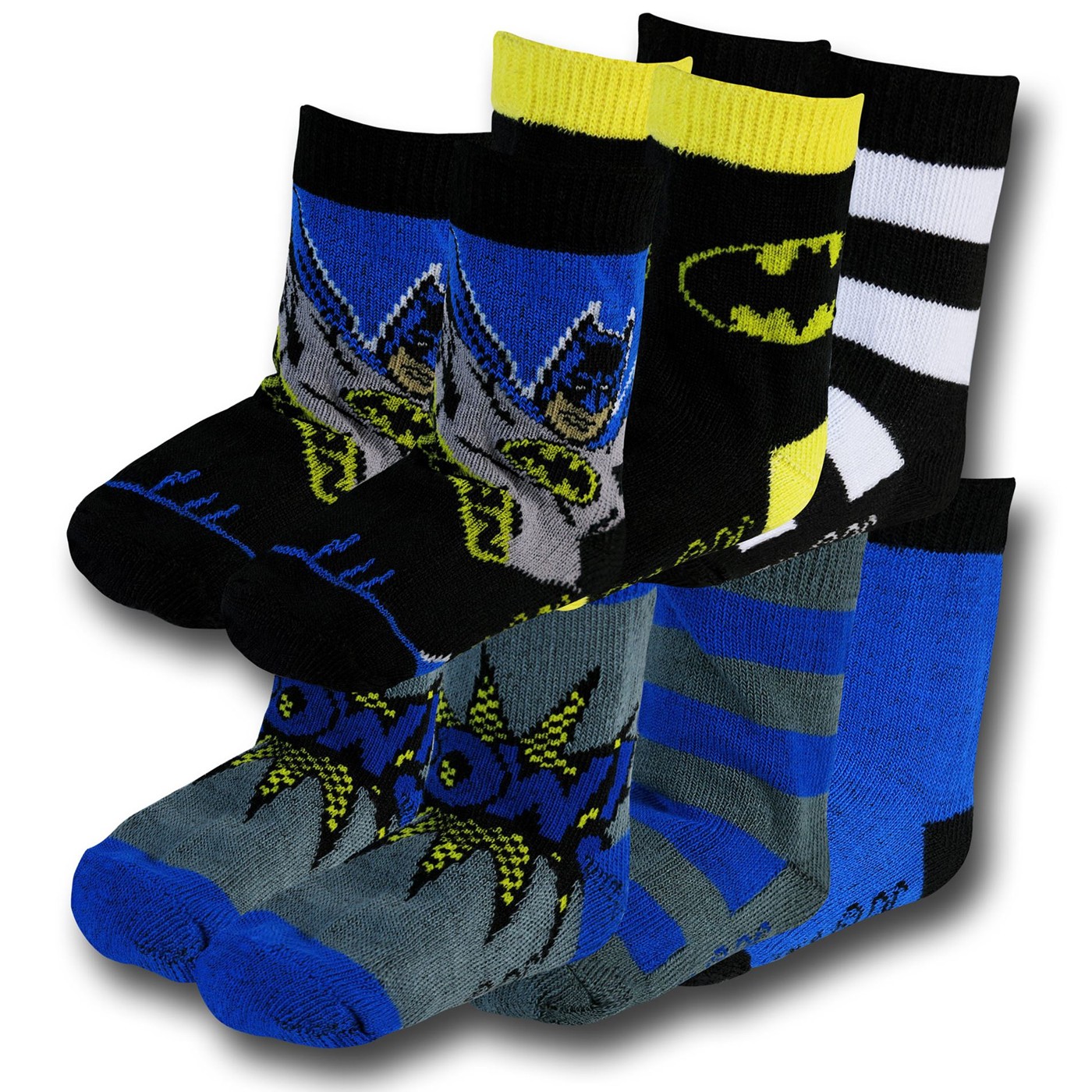 Batman POW! Infant Socks 6-Pack, Black