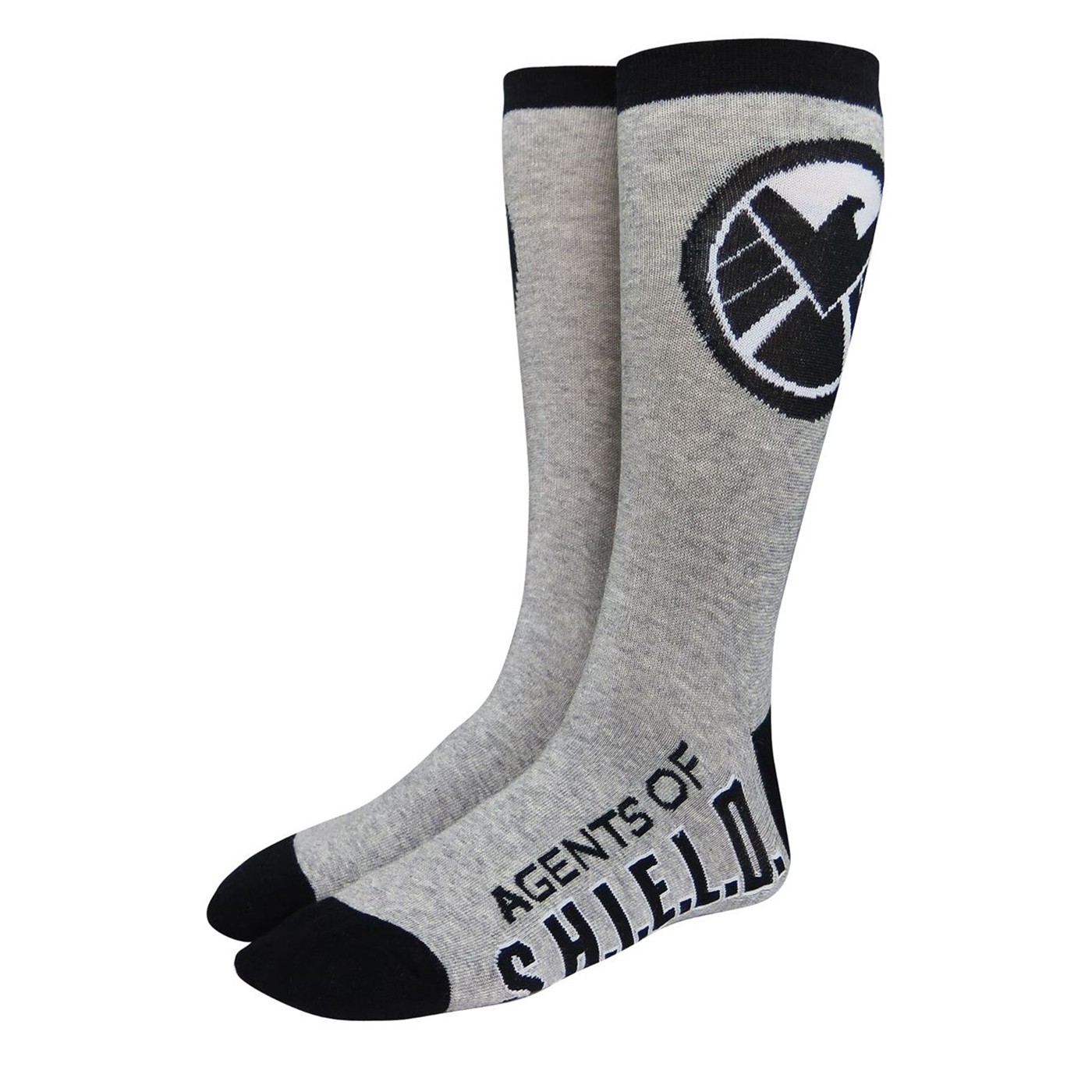 Agents of Shield Symbol Crew Socks, Grey
