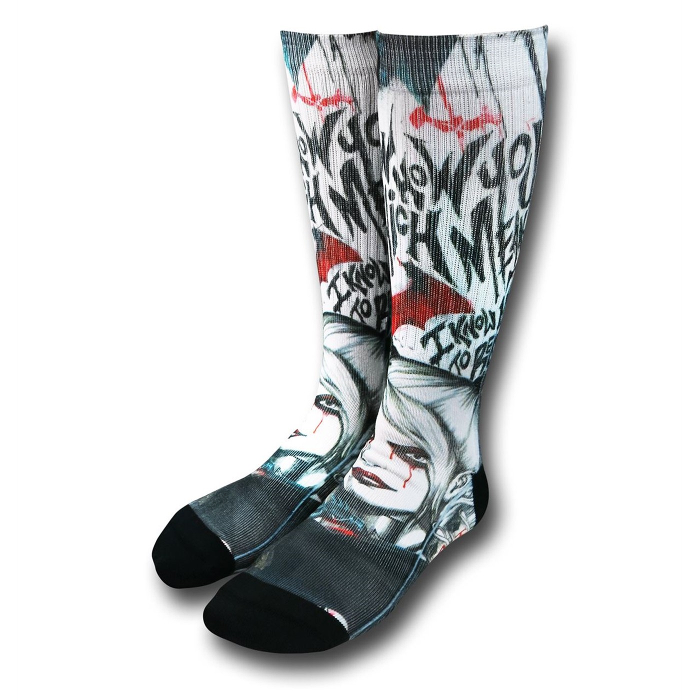 Harley Quinn Image Socks, Black