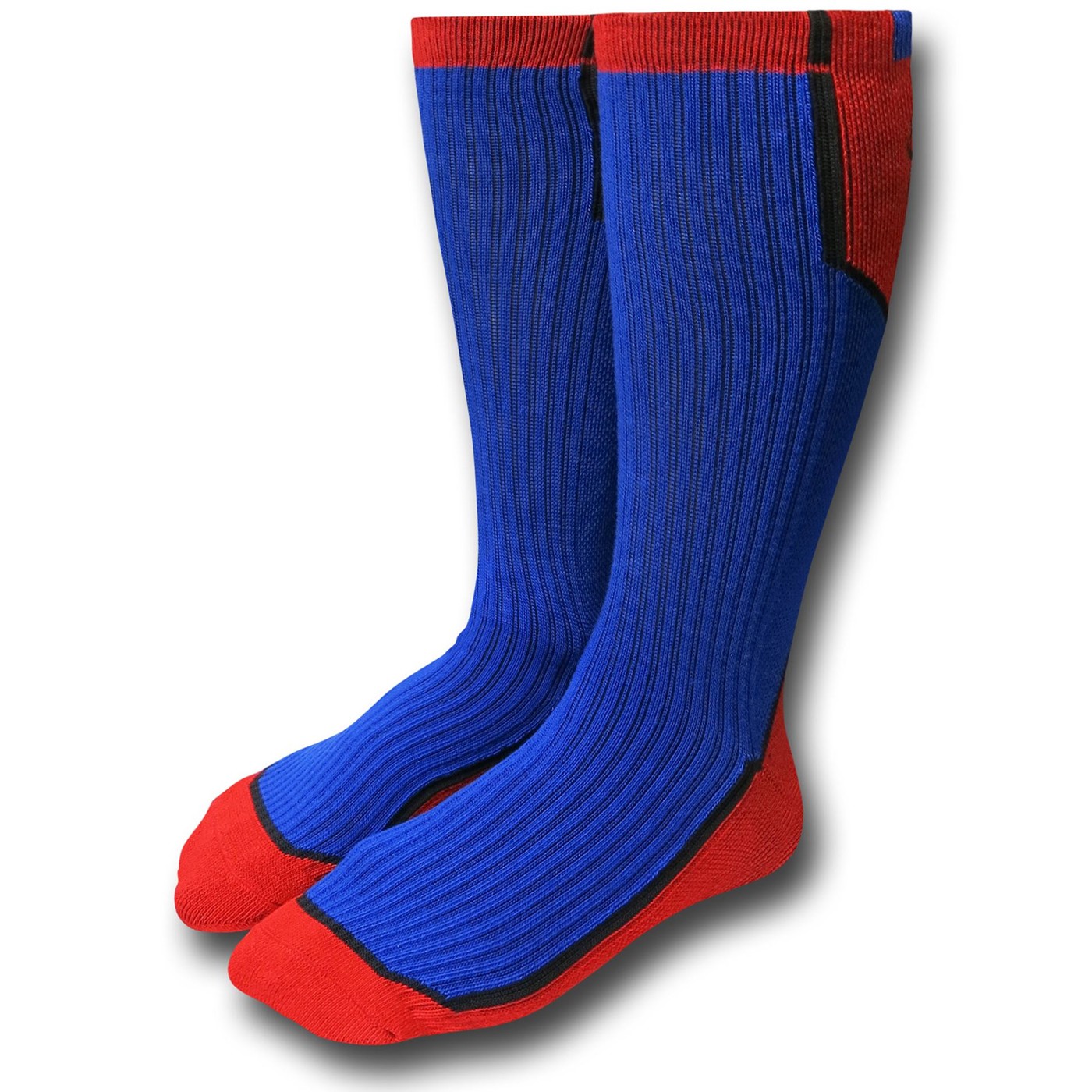 Spiderman Text Active Crew Socks, Blue