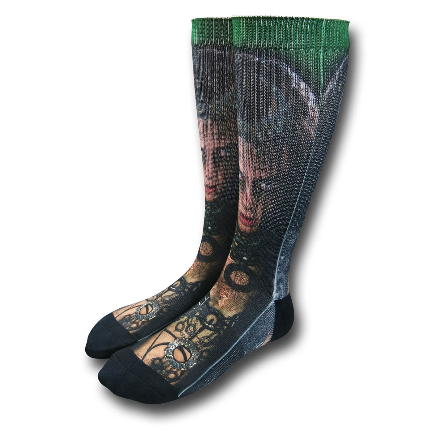 Suicide Squad Enchantress Sublimated Socks, Black