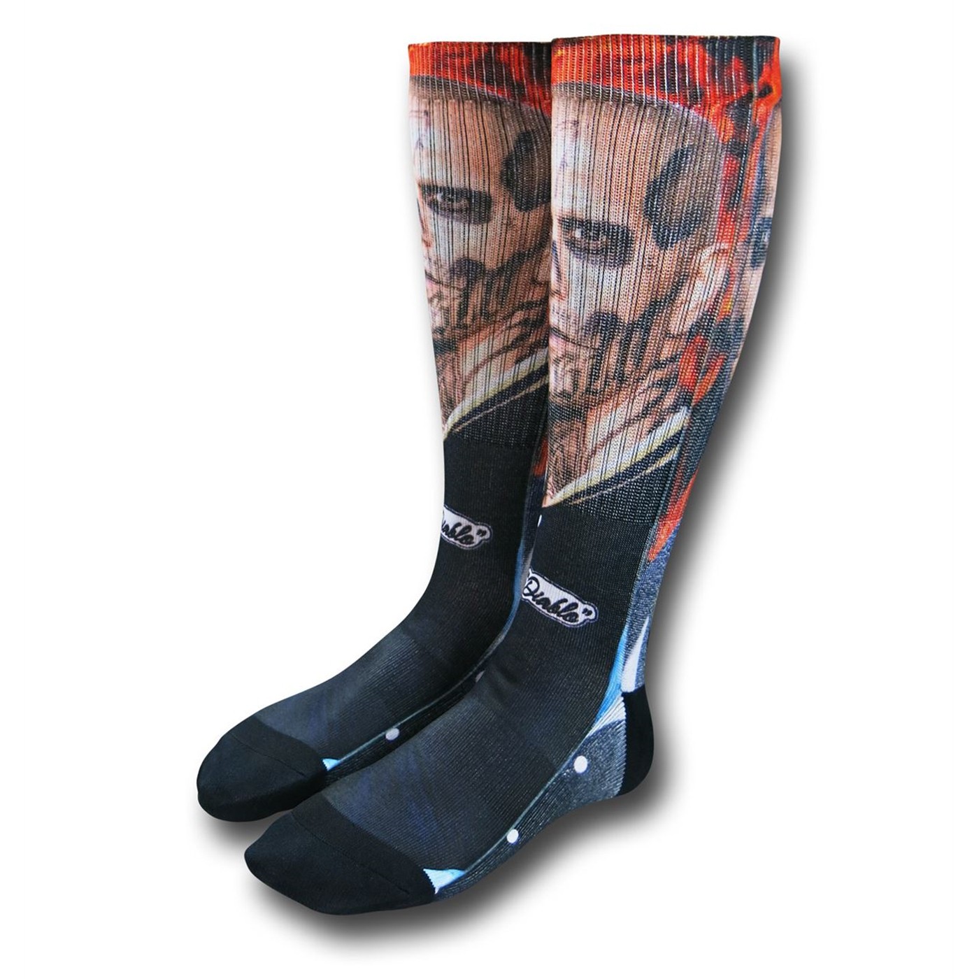 Suicide Sqaud Diablo Sublimated Socks, Black