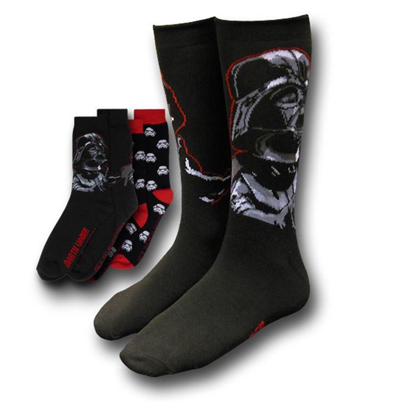 Star Wars Vader and Mini Troopers Socks 2-Pack, Black