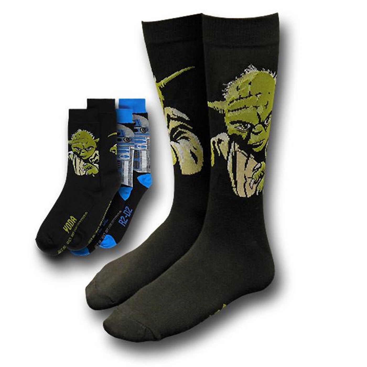 Star Wars Yoda and R2D2 Socks 2-Pack