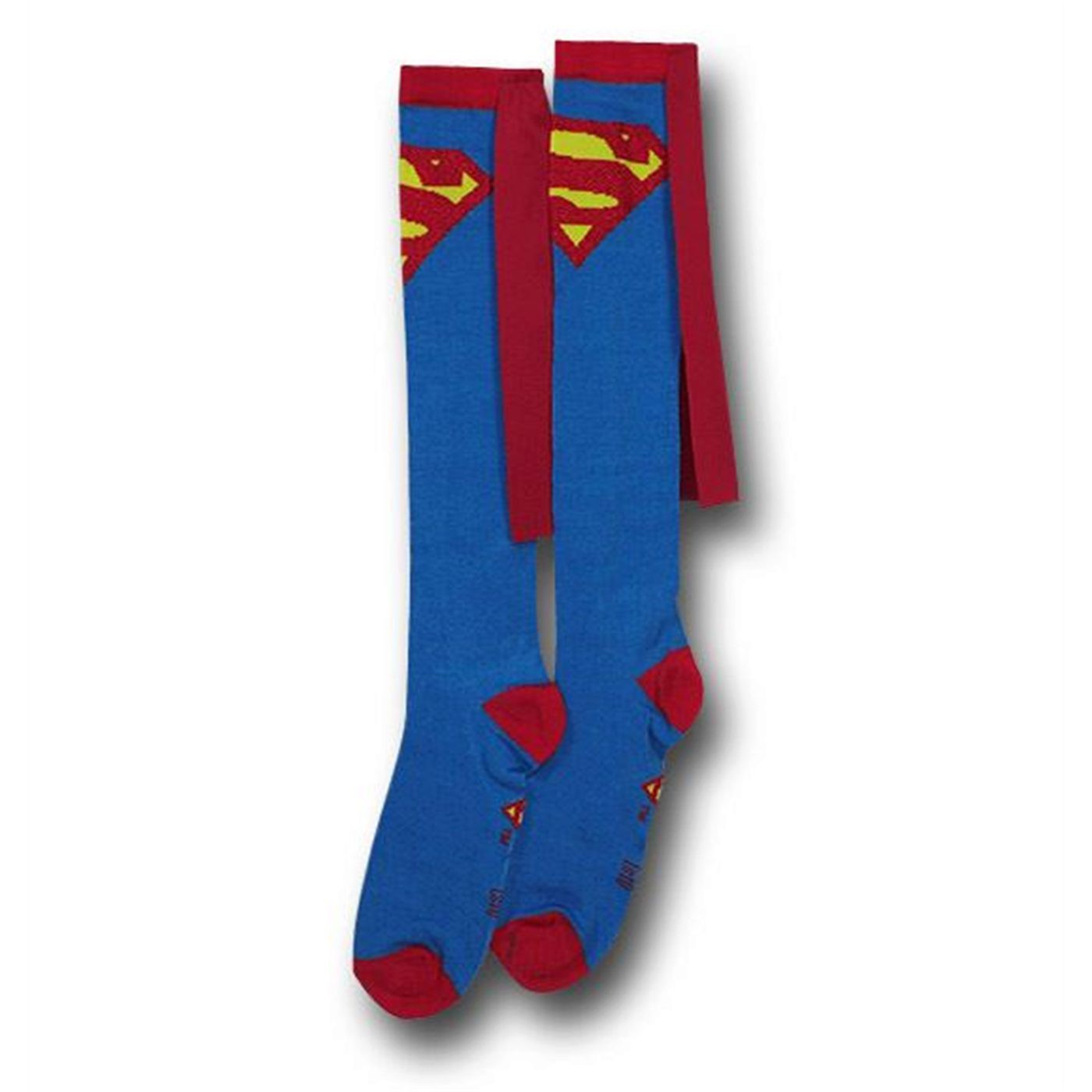 Superman Socks w/Capes Women's Knee-Highs