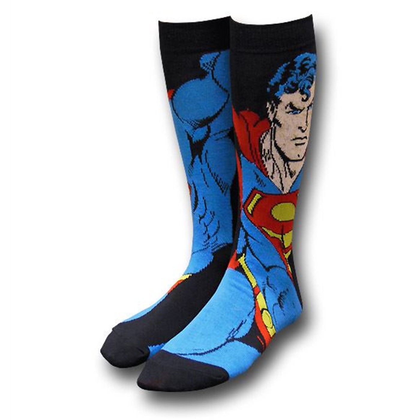 Superman Image and Symbol Blue Socks 2-Pack