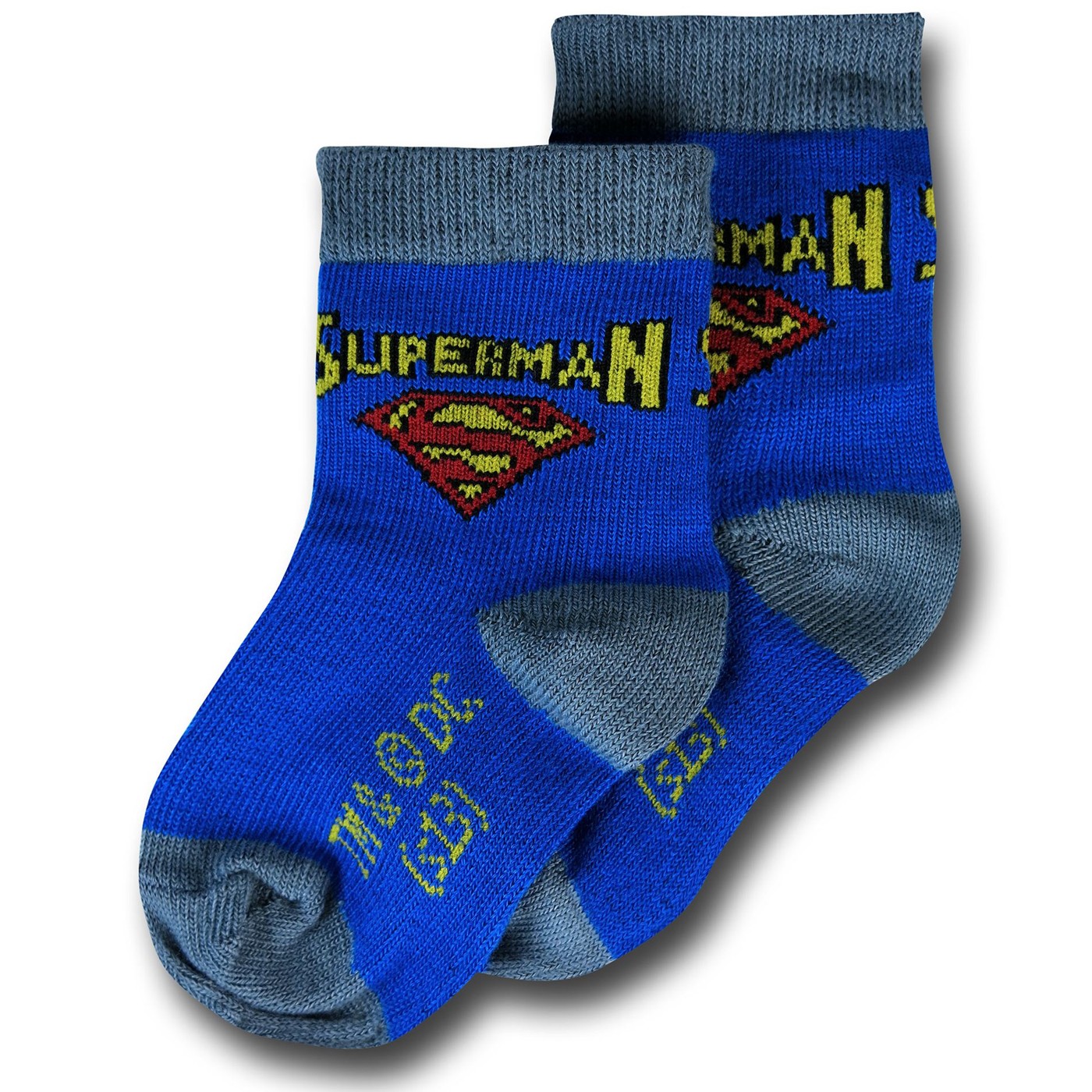 Superman Super Strength Infant Socks 6Pack