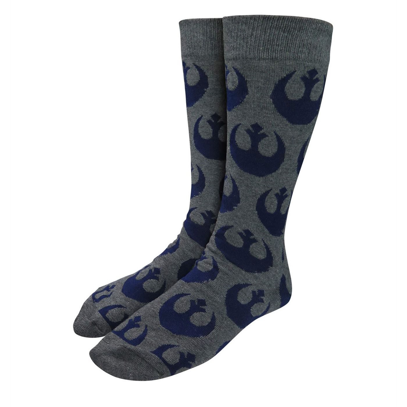 Star Wars Rebel Alliance All-Over Crew Socks, Blue