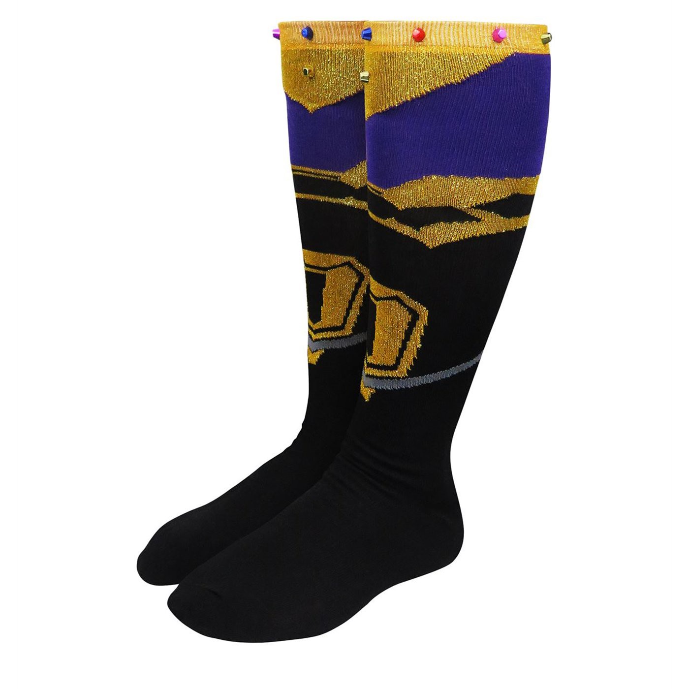 Avengers Infinity War Thanos Women's Knee High Socks, Black