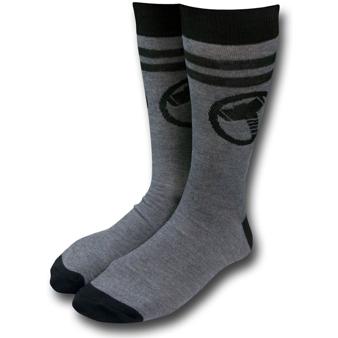 Thor Hammer Symbol Socks, Grey