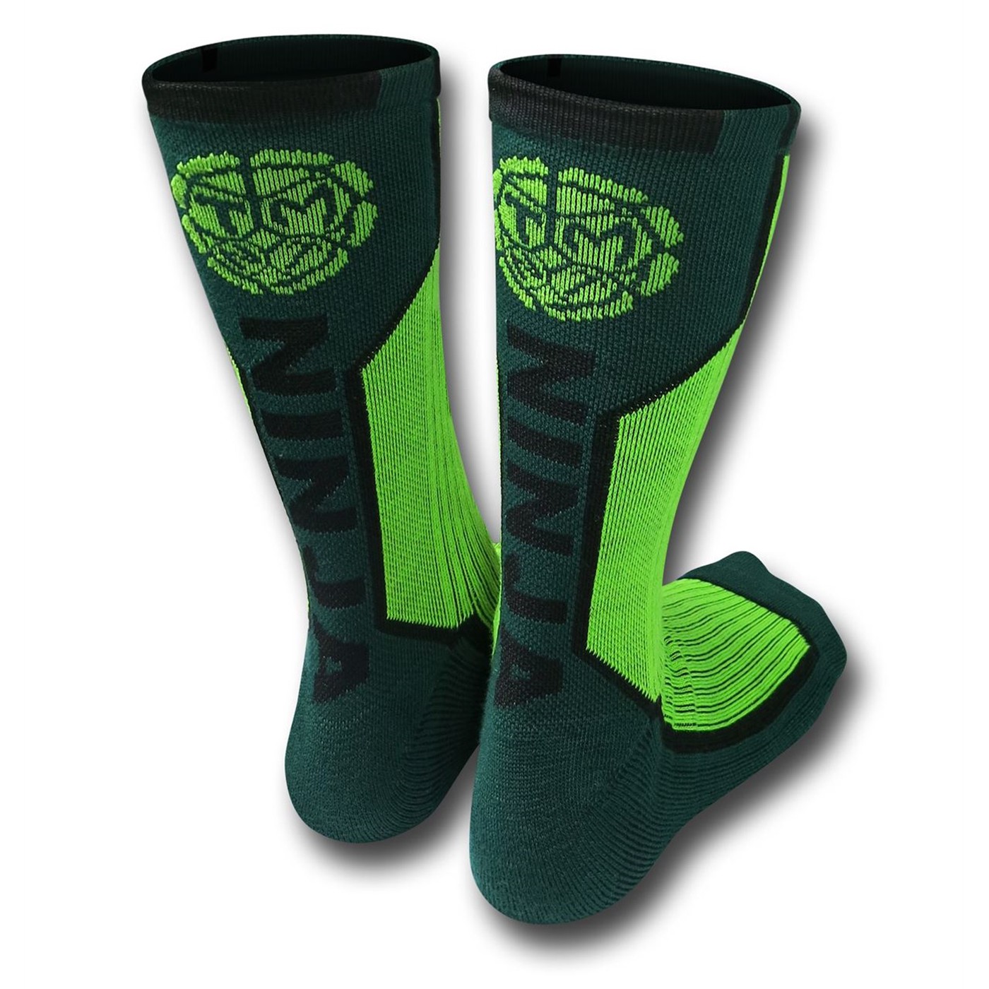 TMNT Ninja Athletic Socks, Green