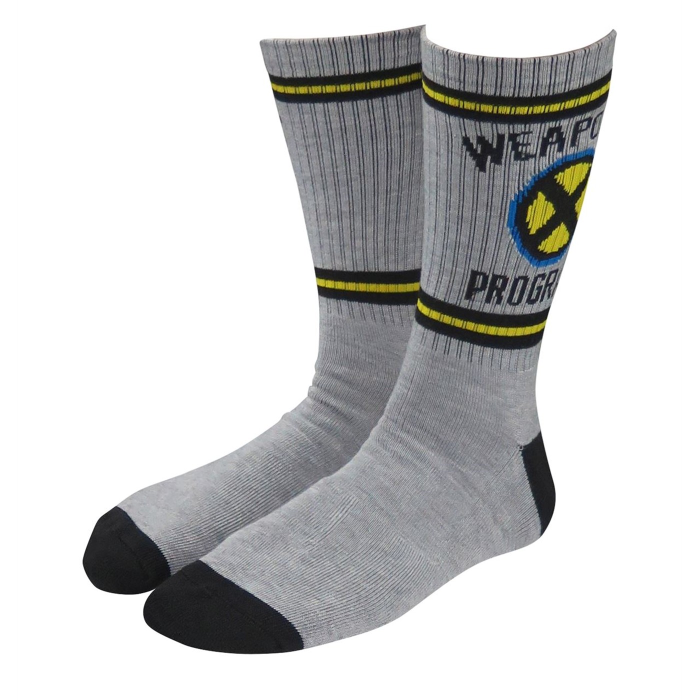 Wolverine Weapon X Program Crew Sock, Yellow