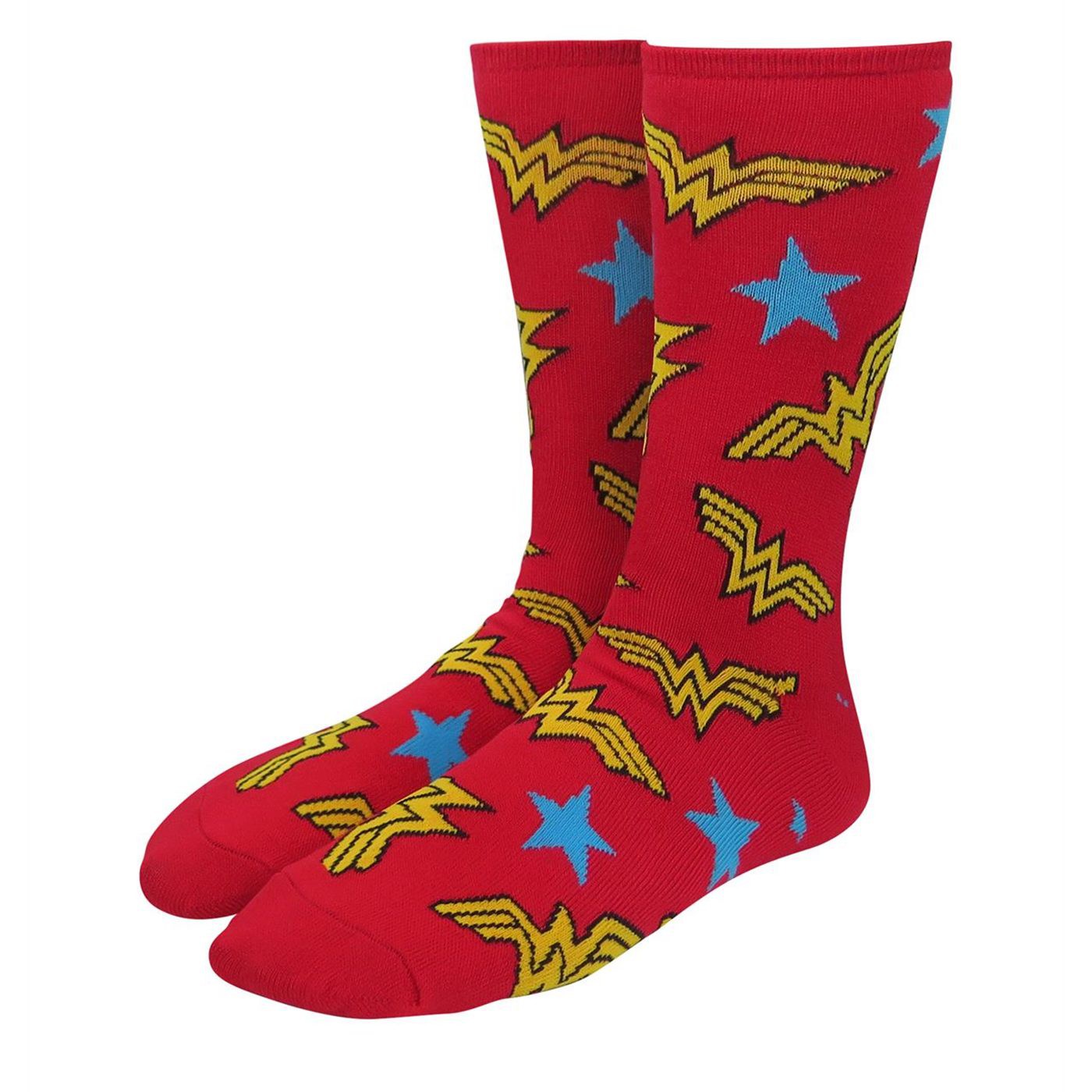 Wonder Woman All-Over Print Women's Crew Socks, Red