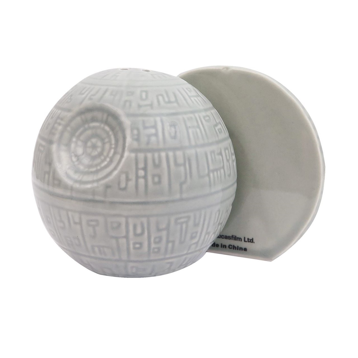 Star Wars Death Star Salt and Pepper Shakers, Grey
