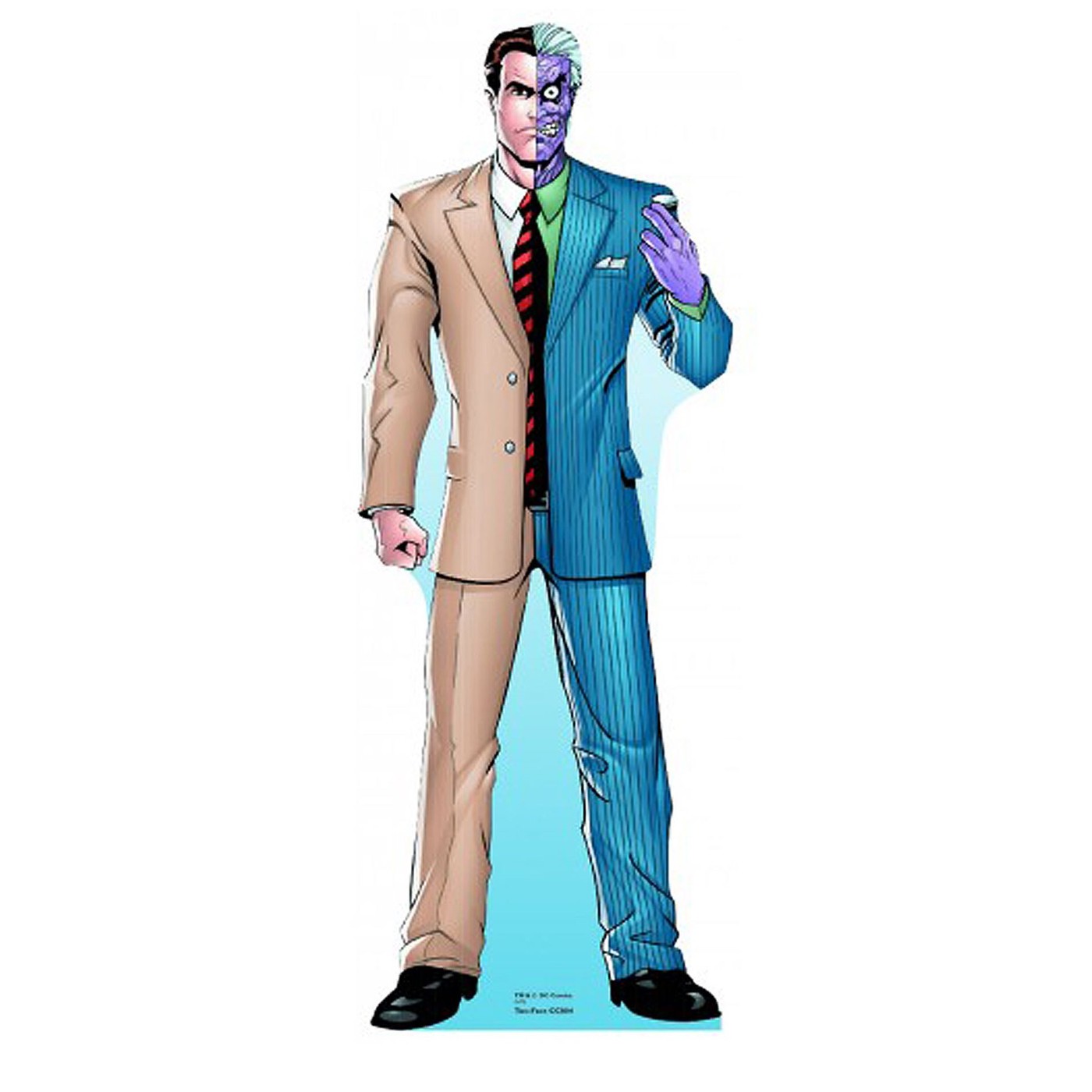 Two-Face Cardboard Cutout, Blue