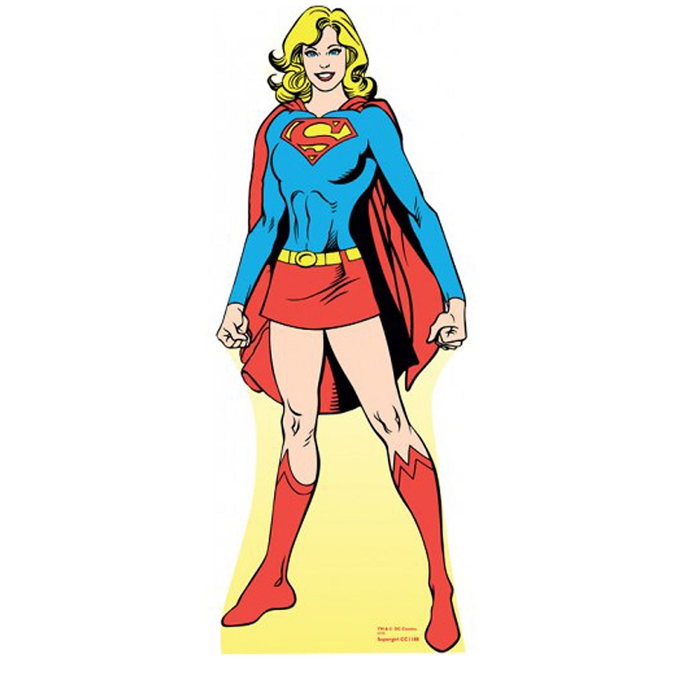 Supergirl Cardboard Cutout, Blue