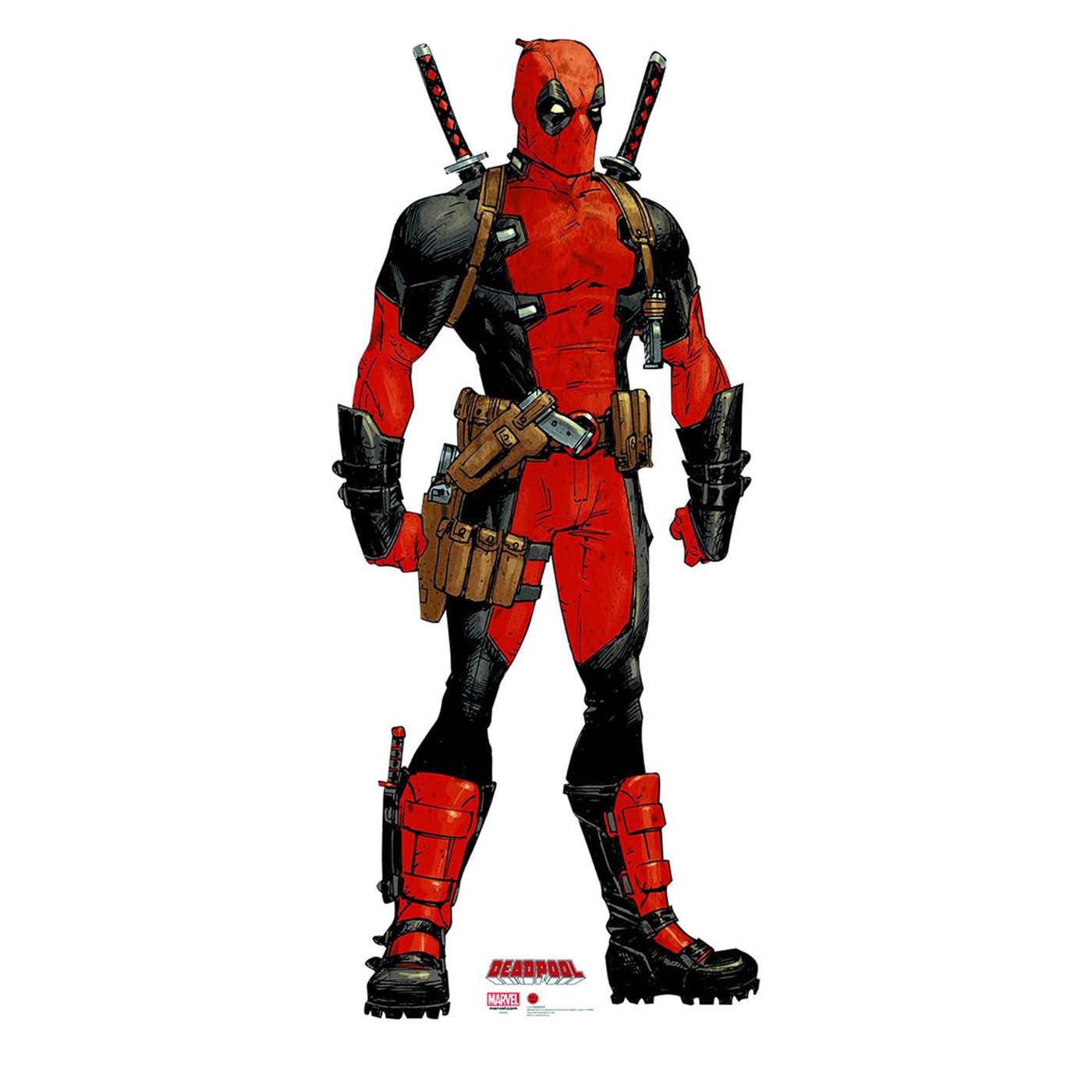 Deadpool Comic Cardboard Cutout, Red