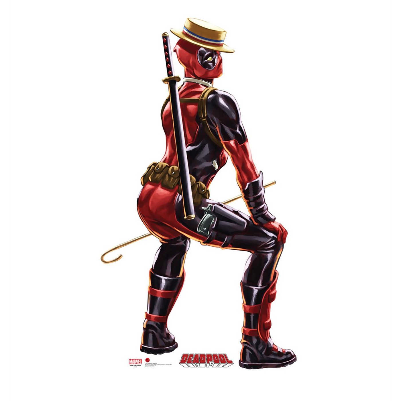 Deadpool Dancing Cardboard Cutout, Red