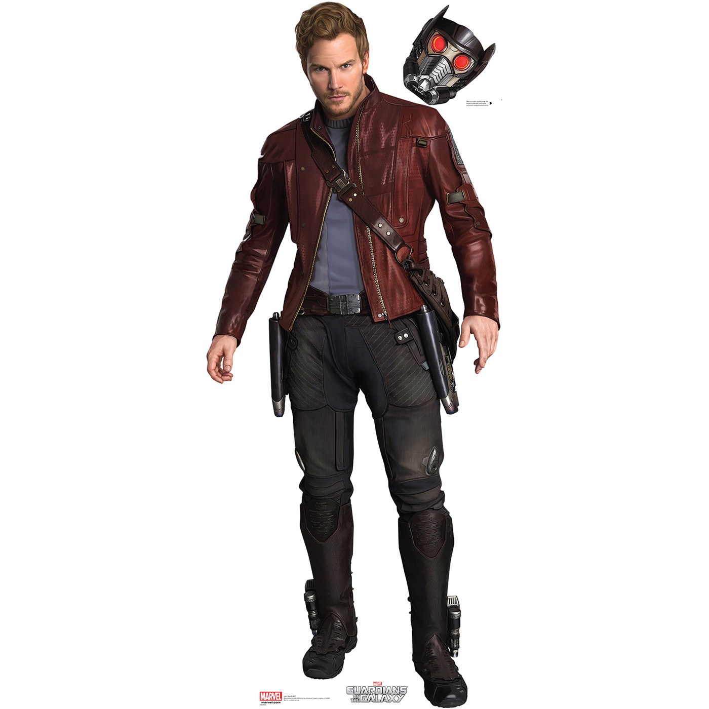Guardians of the Galaxy Star Lord Cardboard Cutout, Red