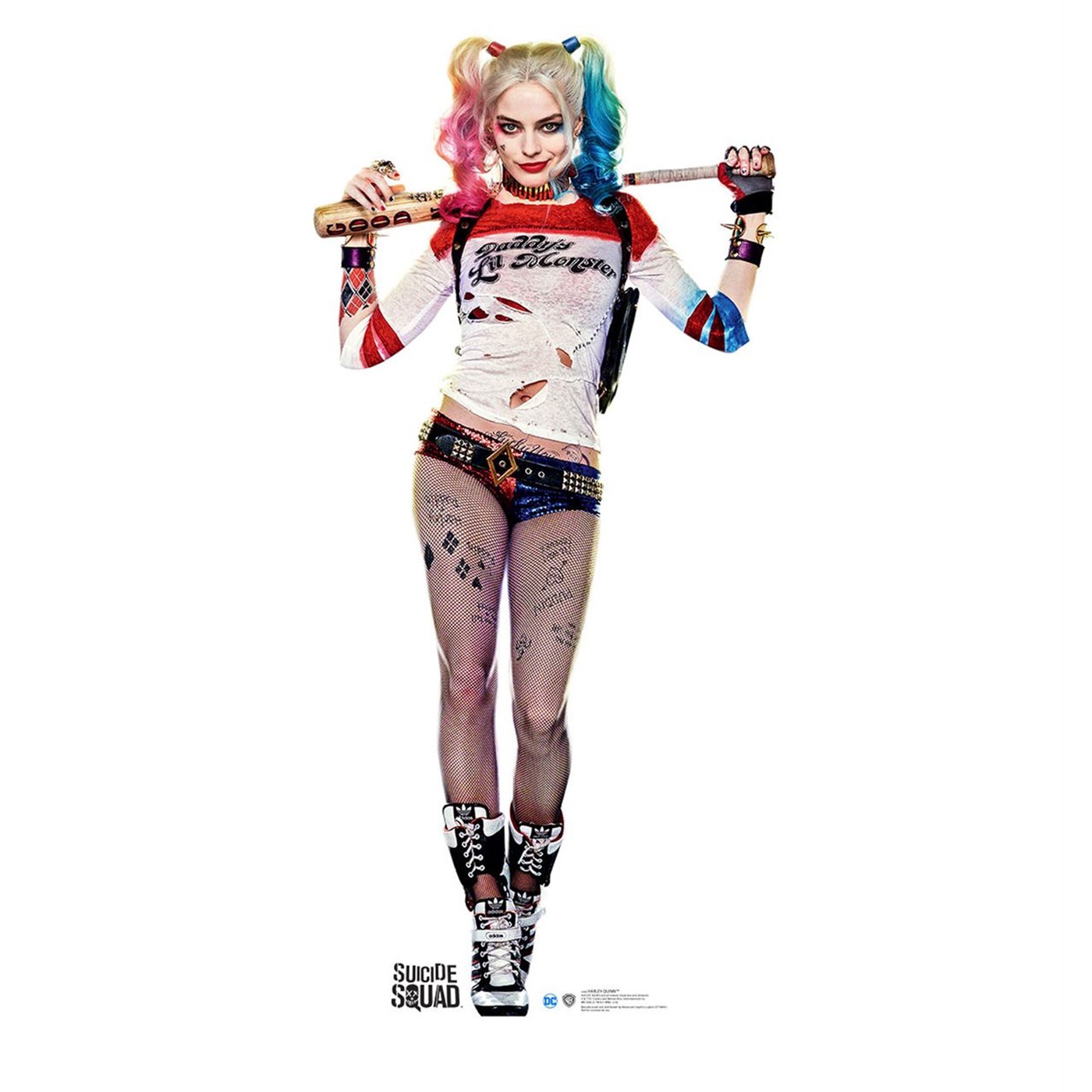 Suicide Squad Harley Quinn Cardboard Cutout, White