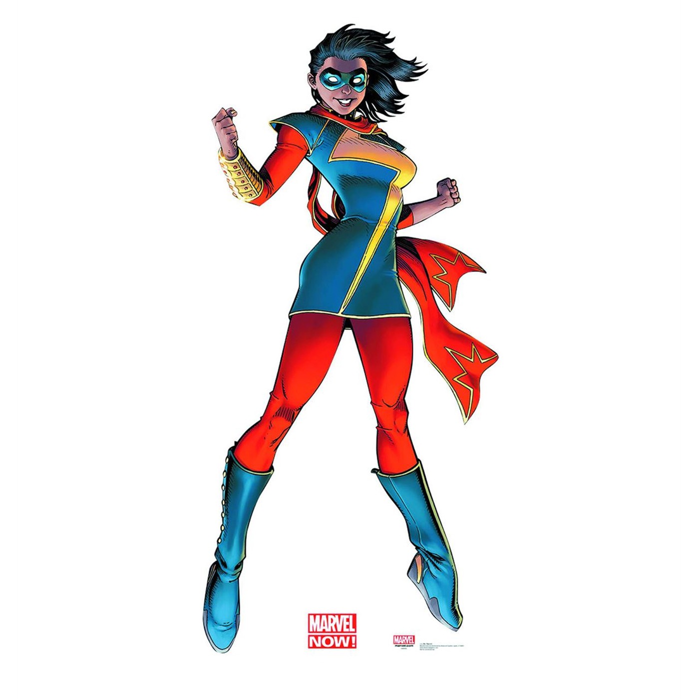 Ms. Marvel Kamala Khan Cardboard Cutout, Blue