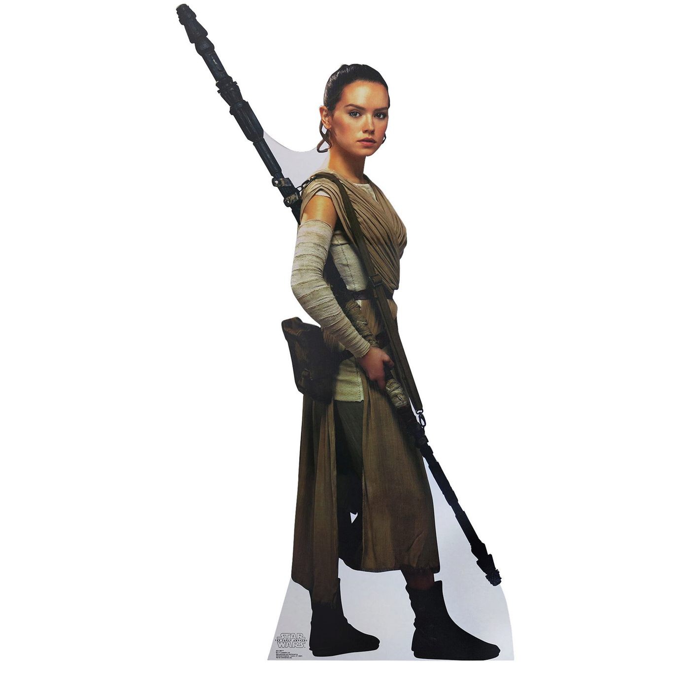 Star Wars Force Awakens Rey Cardboard Cutout, Brown