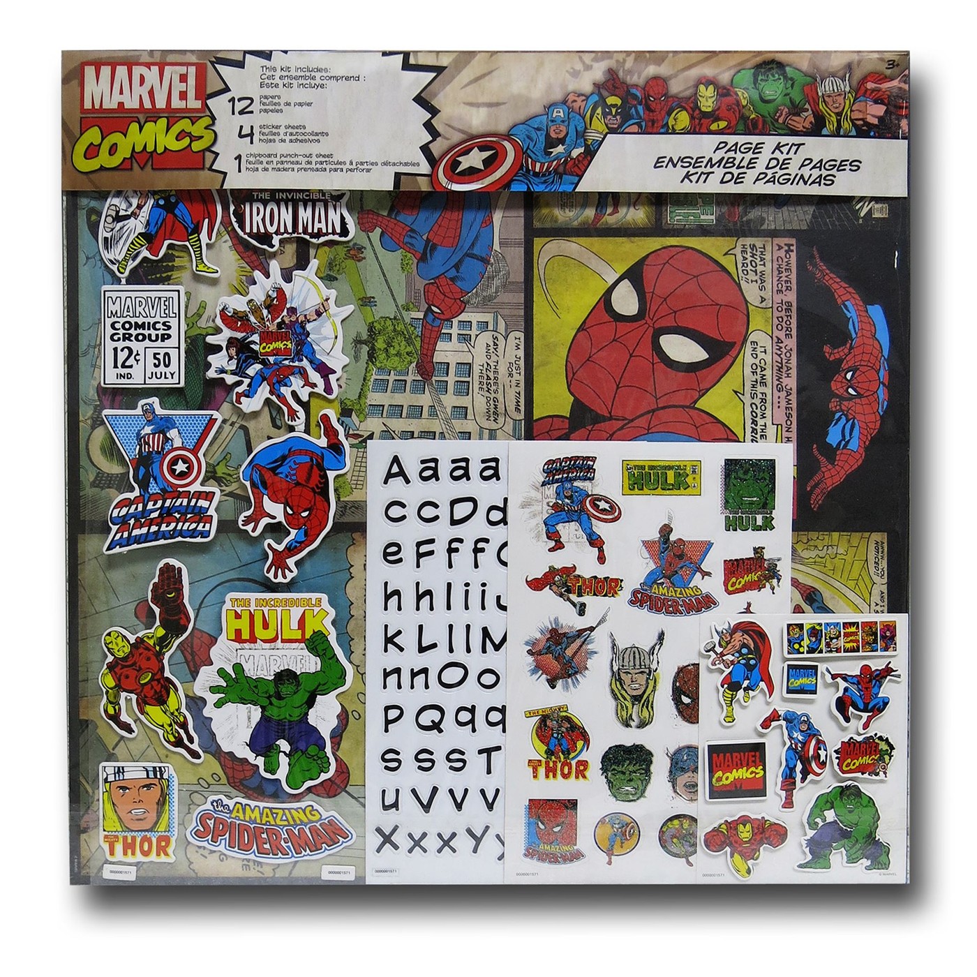 Marvel Scrapbooking Page Kit, Red