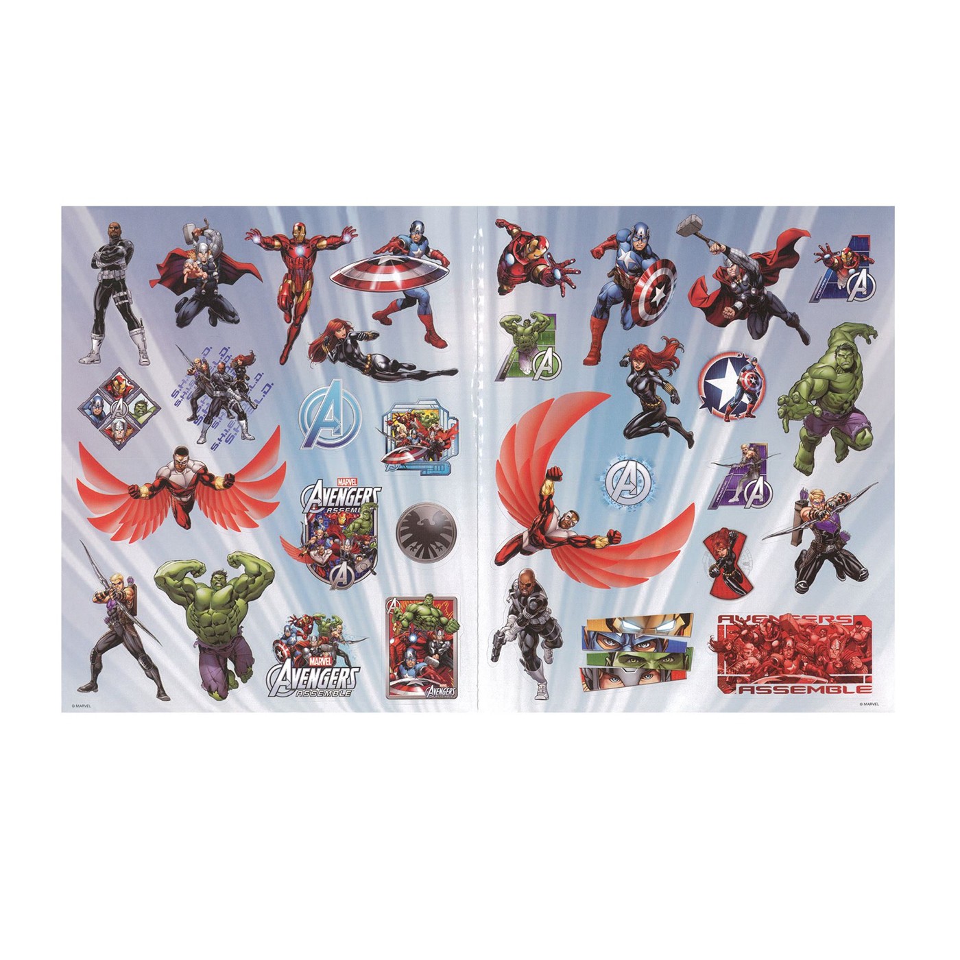 Avengers Foldover Sticker Pack, Red