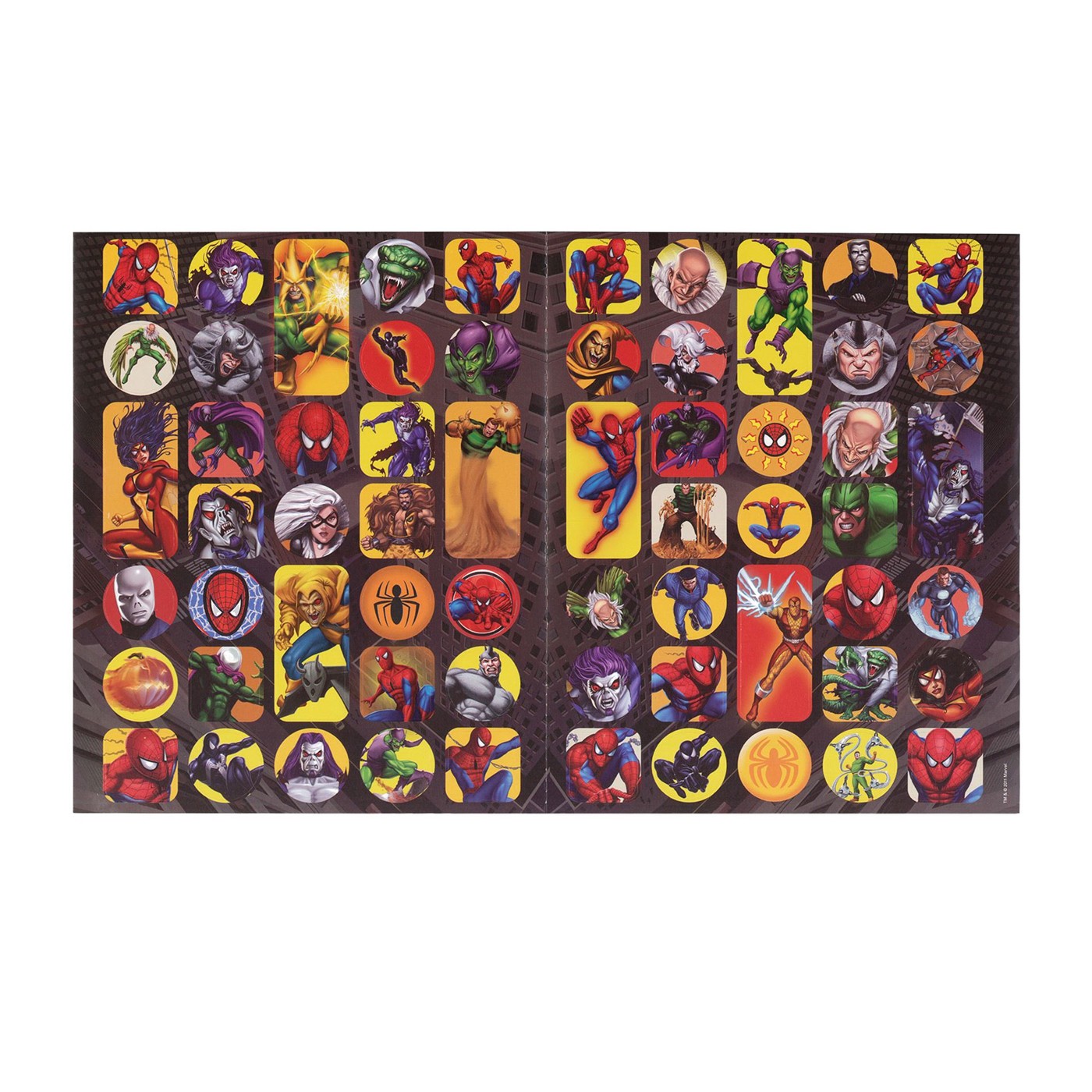 Spiderman Foldover Sticker Pack, Black