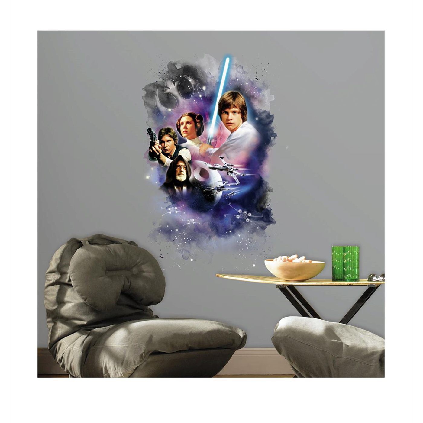 Star Wars Classic Poster Mega Wall Decal, Purple