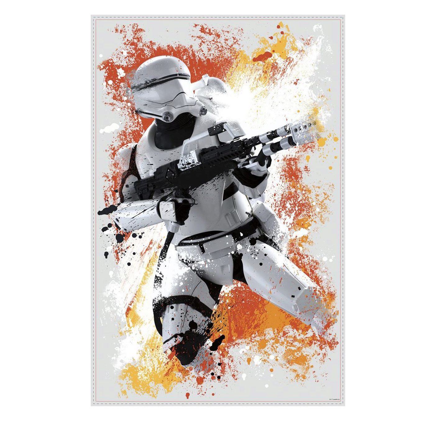 Star Wars Ep. VII Flametrooper Giant Wall Decal, Multi-Color