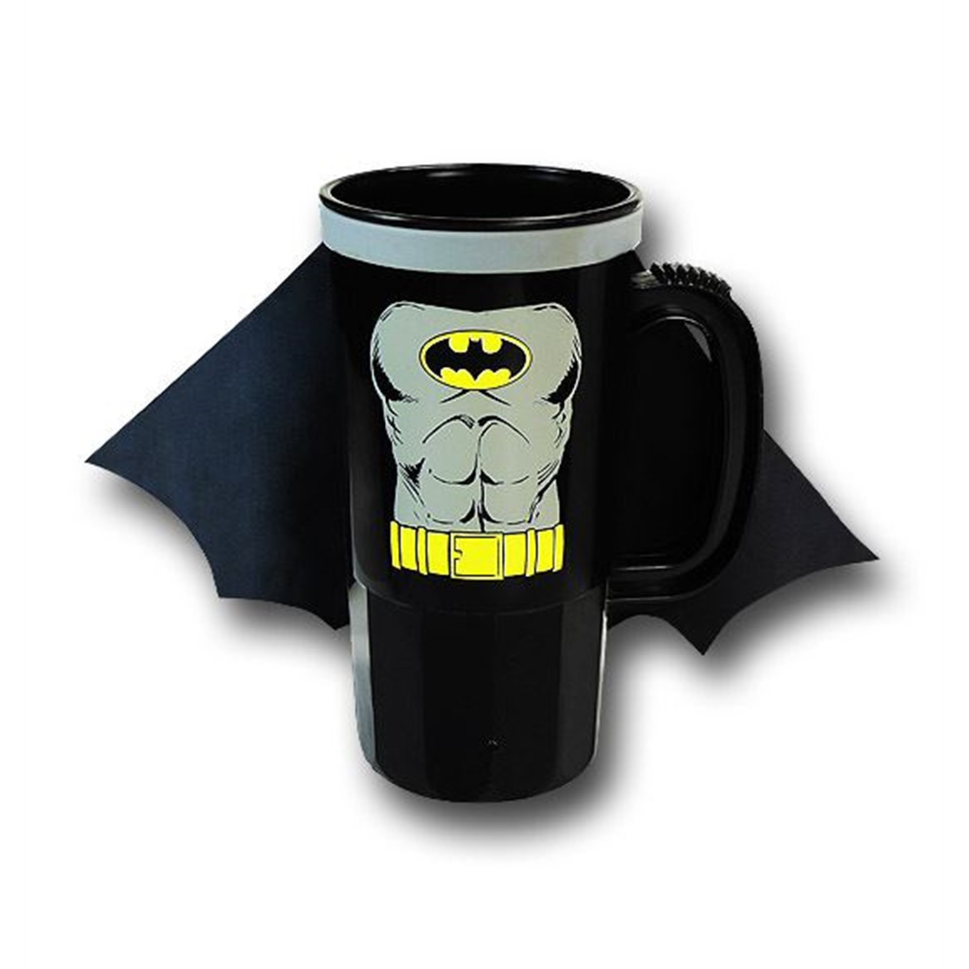 Batman Costume Caped Plastic Stein, Black