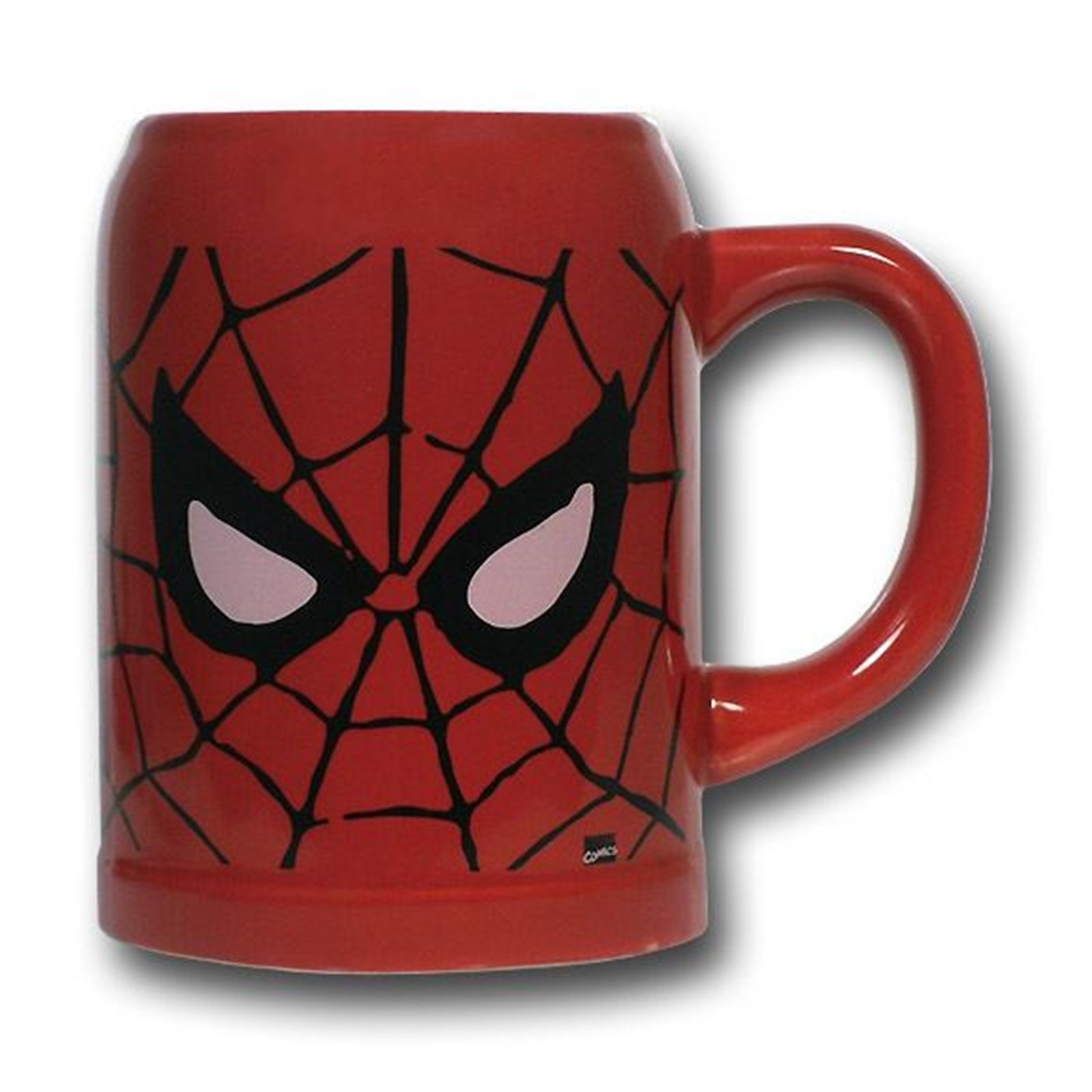 Spiderman Mask 22oz Ceramic Stein, Red