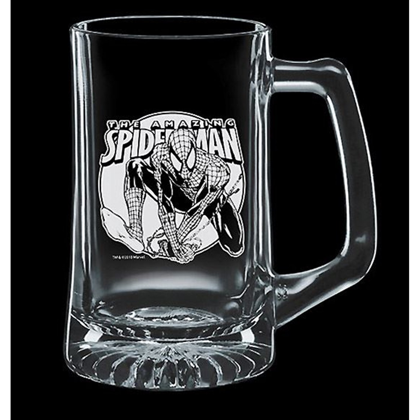 Spider-Man Etched Glass Stein