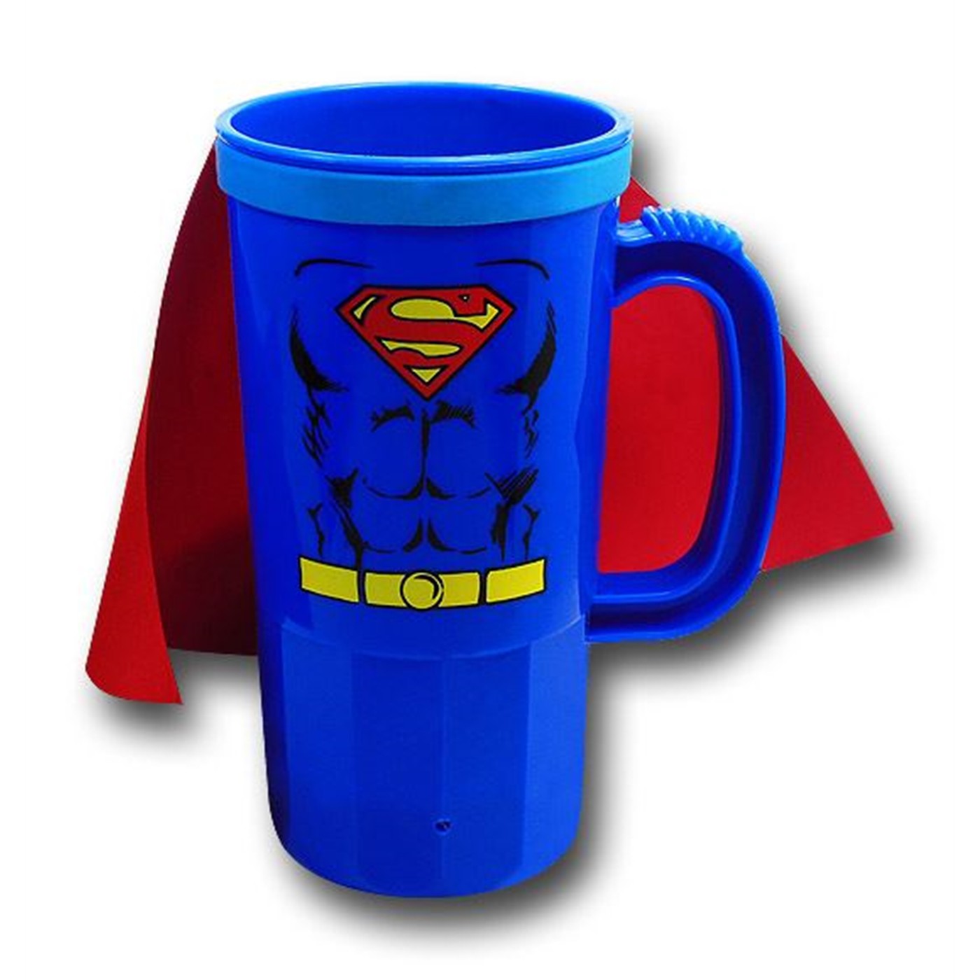 Superman Costume Caped Plastic Stein, Blue