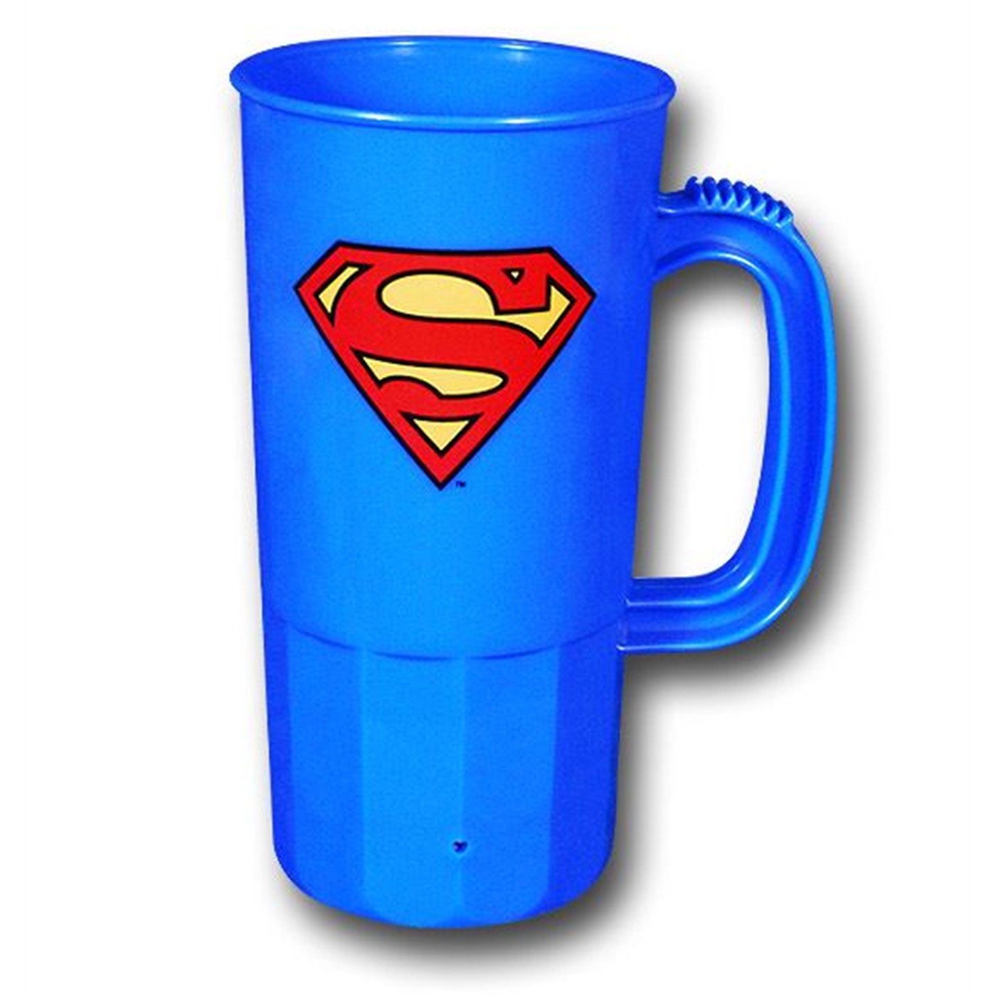Superman 22 oz Plastic Stein, Blue