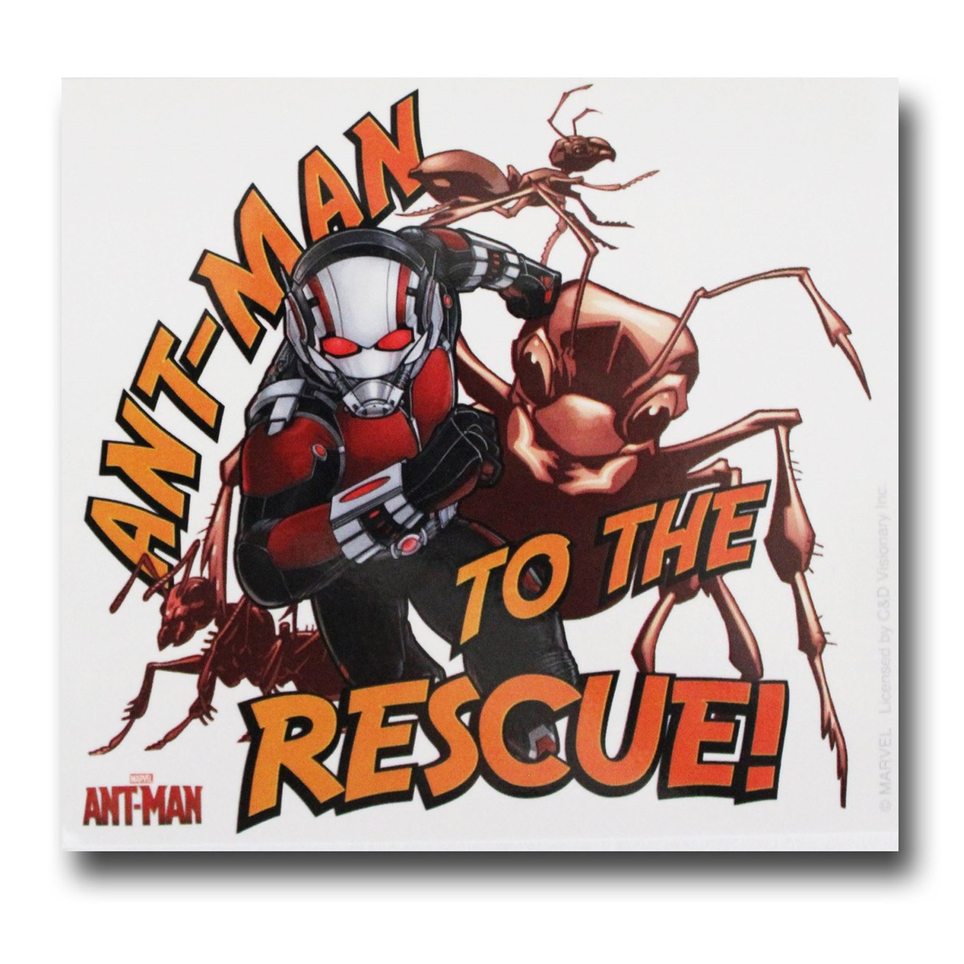 Ant-Man To The Rescue Sticker, White