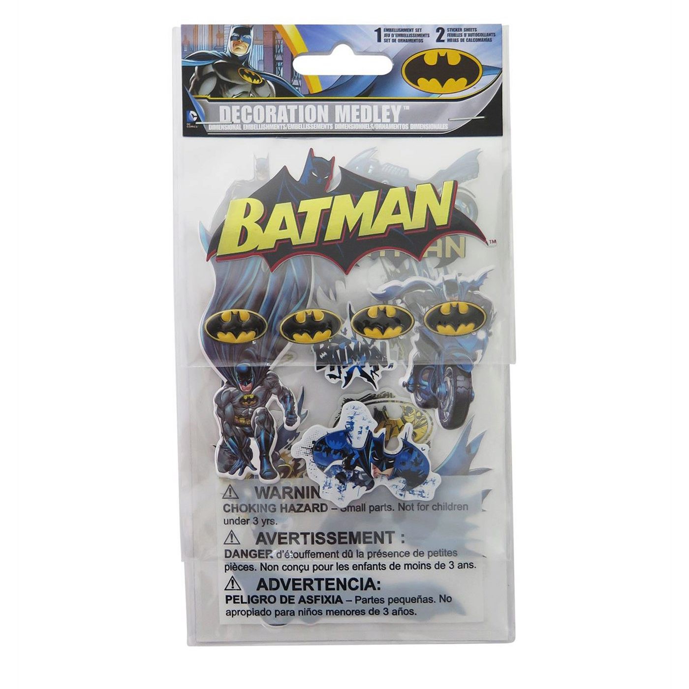 Batman Medley Sticker Pack, Black