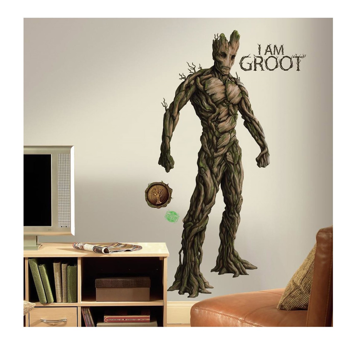 Groot Giant Wall Decal, Brown