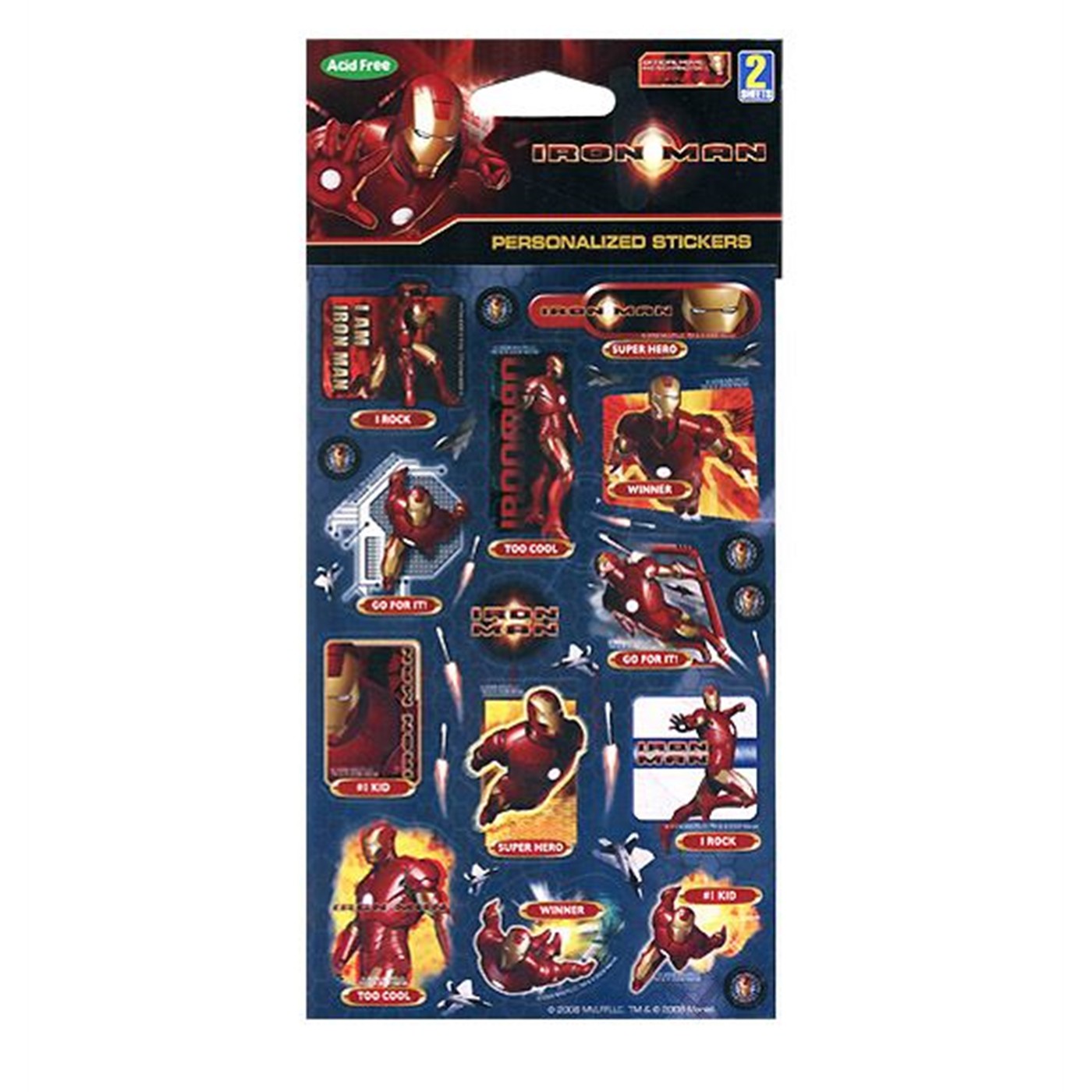 Iron Man Sticker Set