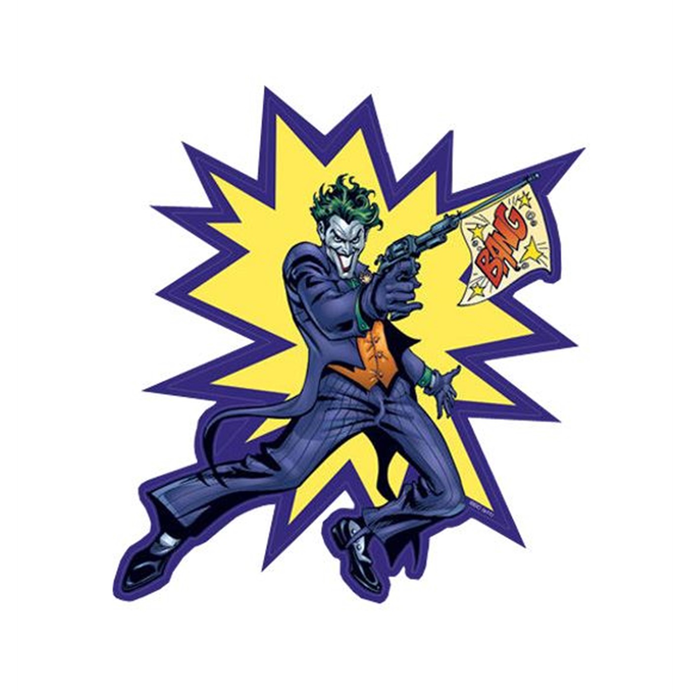 Joker Bang Y'er Dead Sticker, Purple