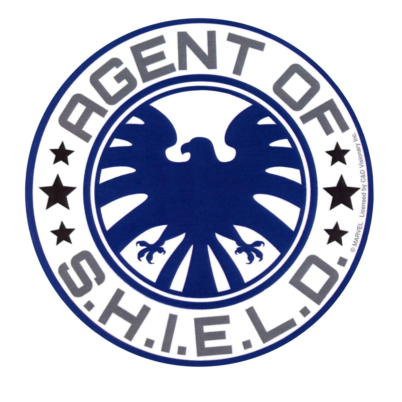 SHIELD Agent Sticker, Black