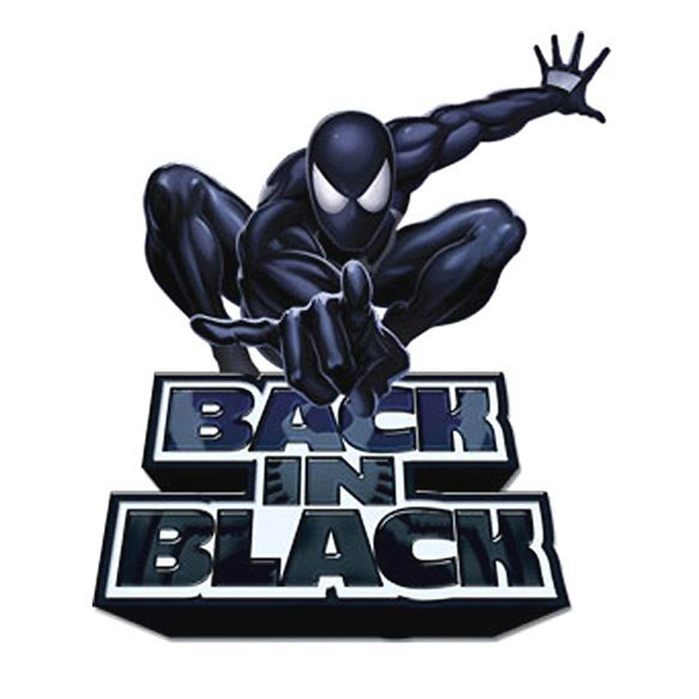 Spiderman Back In Black Sticker, Black