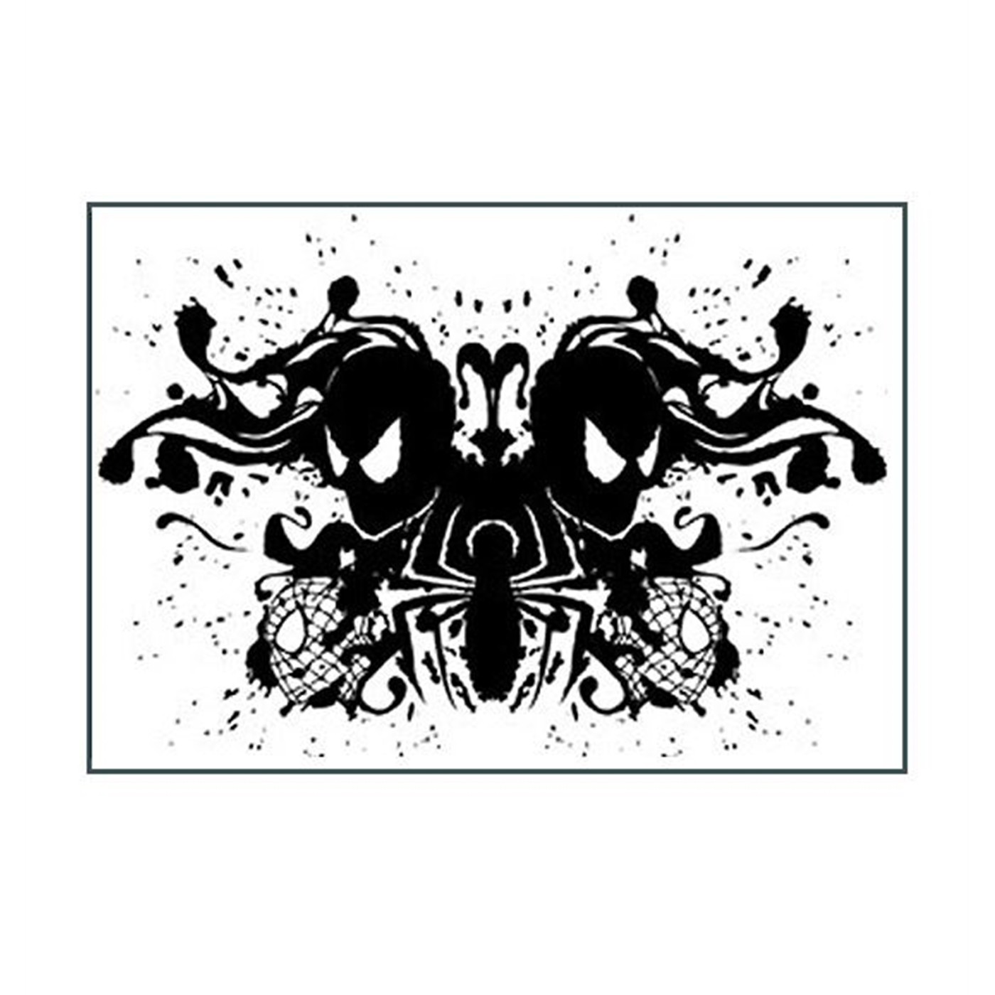 Spiderman Ink Sticker, Black