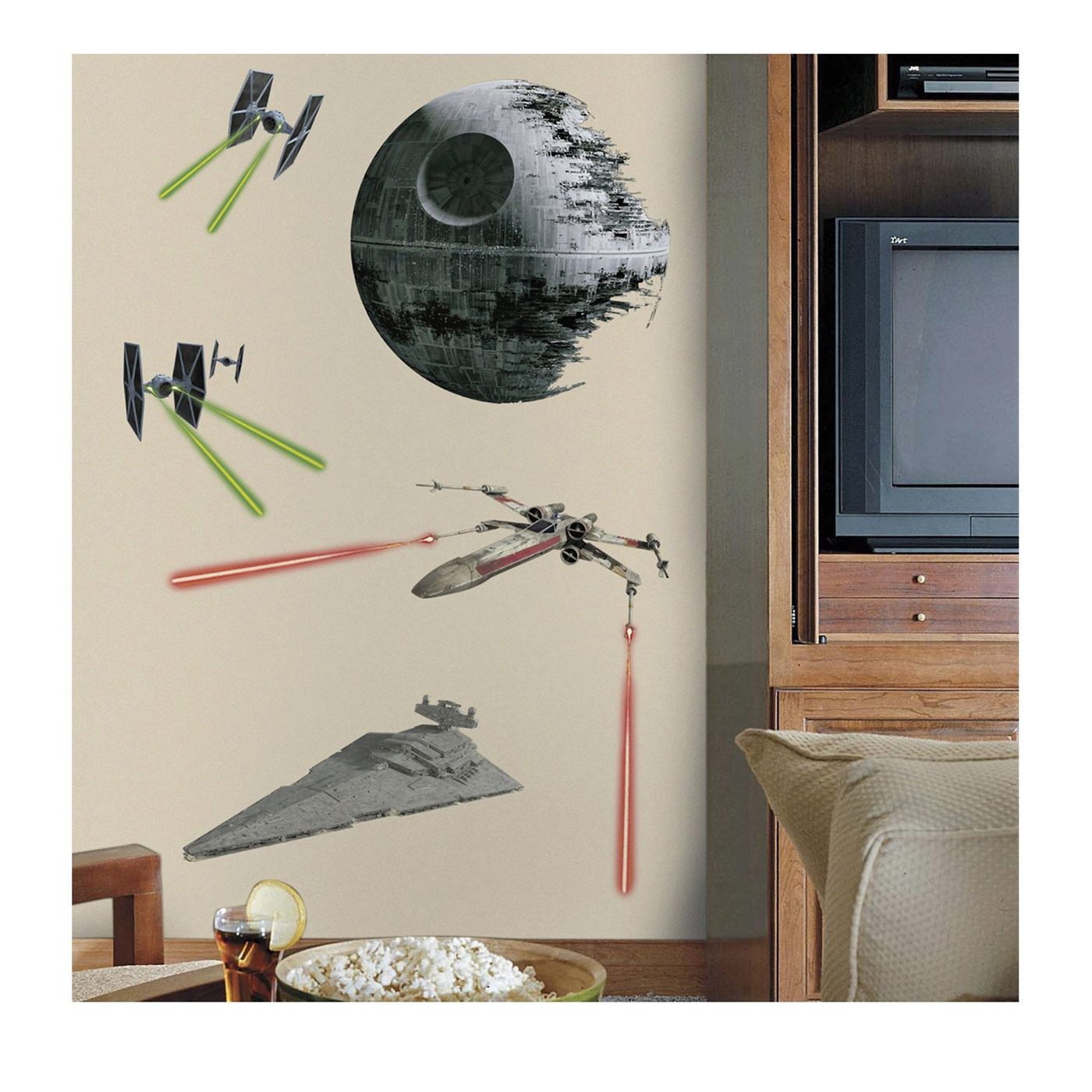 Star Wars Classic Ships Wall Decals, White
