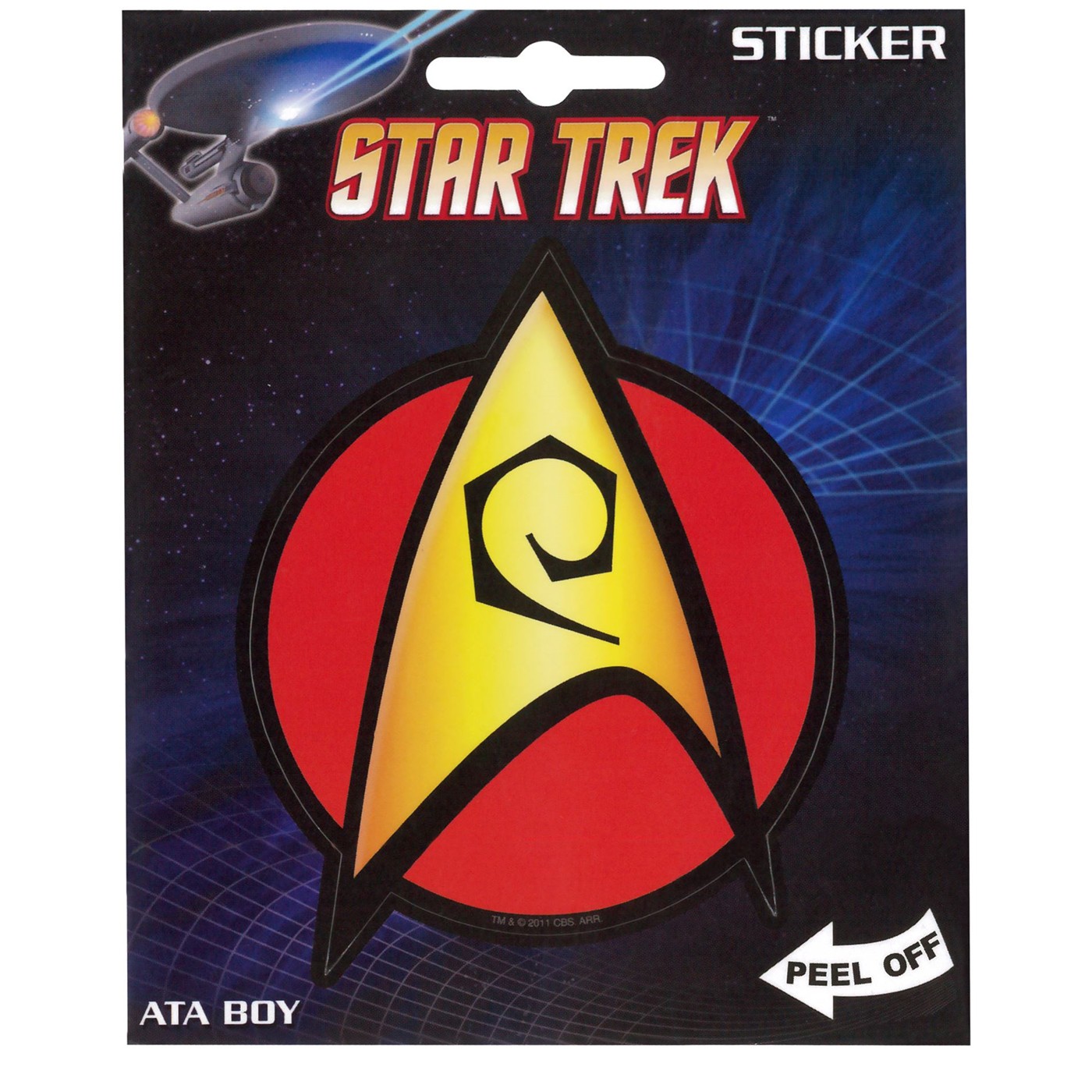 Star Trek Security Sticker, Red