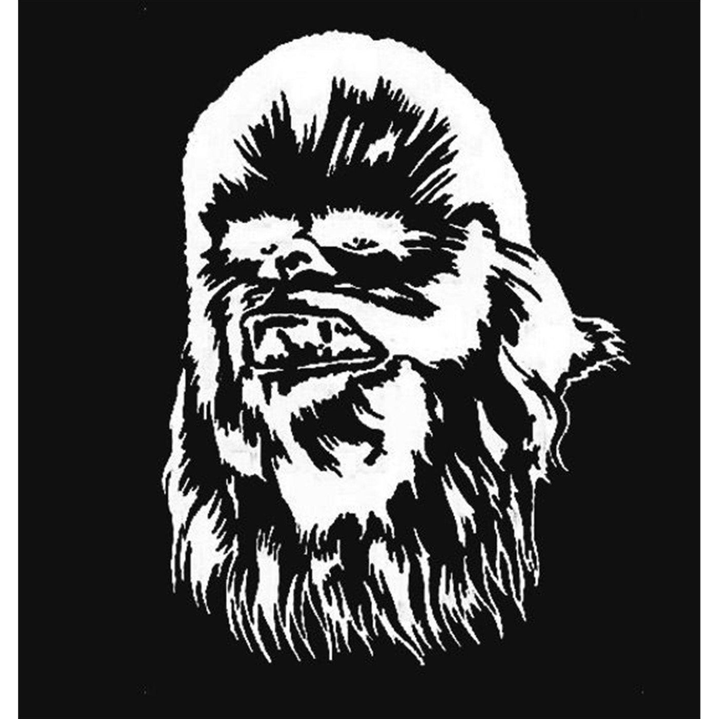 Star Wars Chewbacca Sticker - White