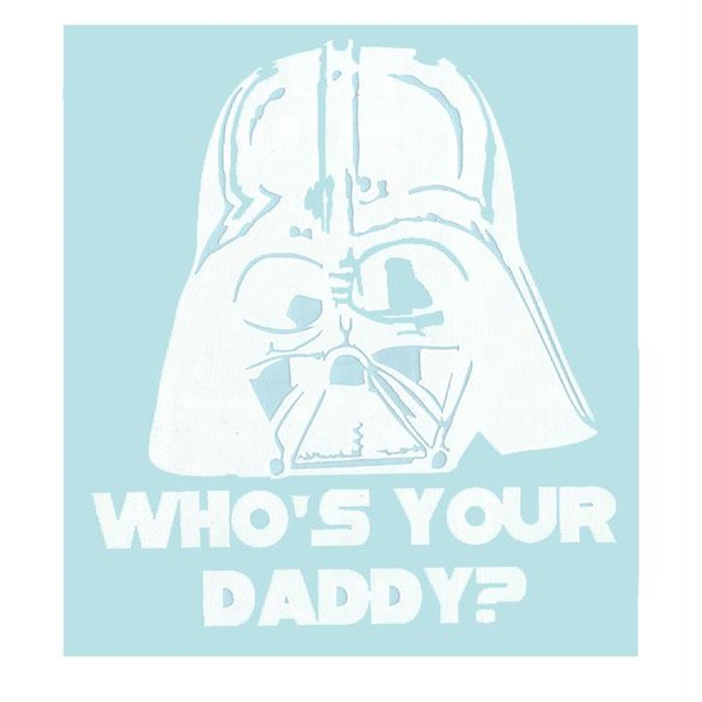 Vader Who's Your Daddy Sticker White, White